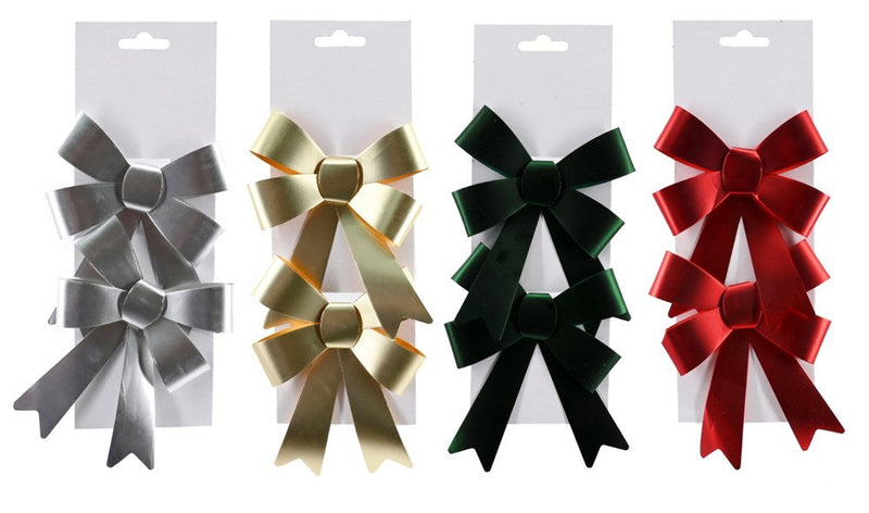 Fancy Present Bow Matte Metallic 2pk Asst [UBL] XP0000090