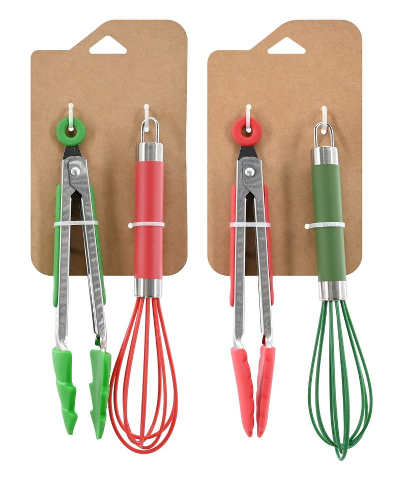 Christmas Tongs & Whisk Set Asst [UBL] XK0000005