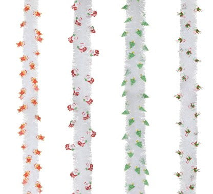 [UBL] XD4343 Tinsel White Transparent Characters 2m Asst