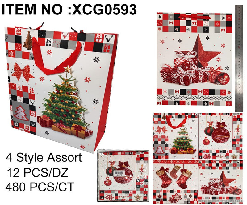 XMAS GIFT BAG M 26X32X10