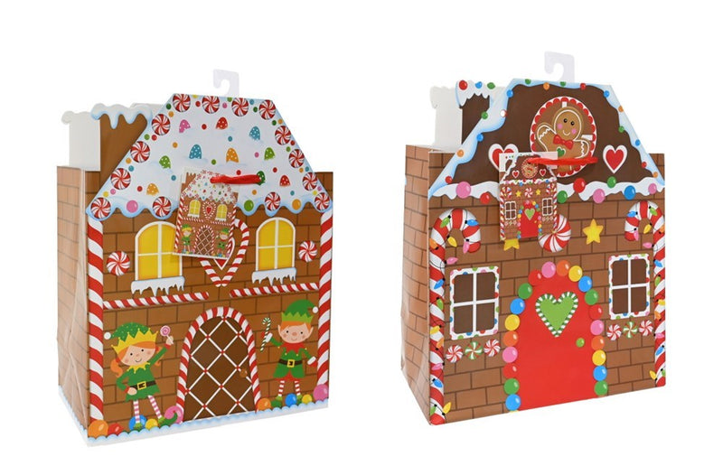 [UBL] XP0440 Giftbag Gingerbread LGE Asst