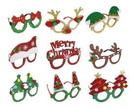 [UBL] XC0257 CHRISTMAS FANCY GLASSES MEGA MIX
