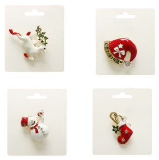 [UBL] XC0328 CHRISTMAS BROOCH Asst