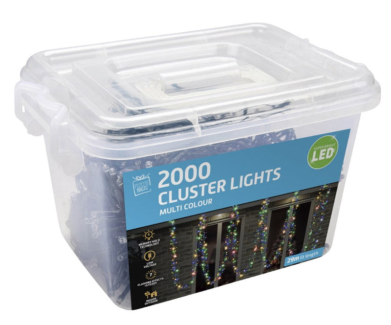 LED Cluster Lights 2000 Multi Colour [UBL] XB1562M