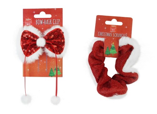 [UBL] XC0110 CHRISTMAS CLIP/SCRUNCHIE FUR TRIM