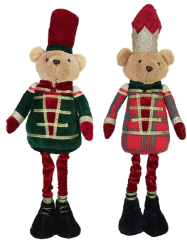 [UBL] XD2504 STANDING SOLDIER BEAR 56CM ASST