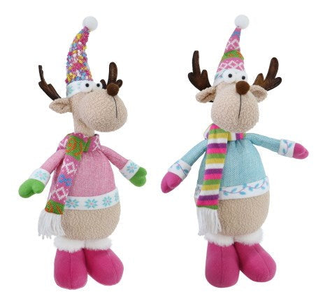 [UBL] XD4043 Standing Candyland Reindeer 40cm Asst