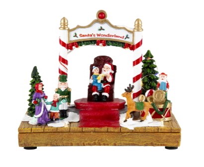 [UBL] XD3585 LED Musical Santa'S Wonderland USB