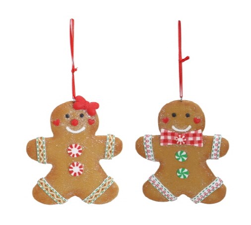 [UBL] XD3817 Hanging Chubby Gingerbread Asst