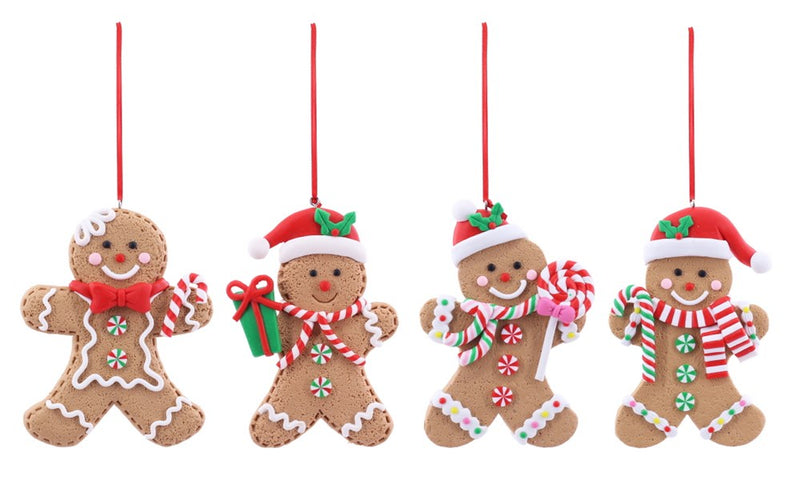 Hanging Candyland Gingerbread 12.5cm Asst [UBL] XD0000577