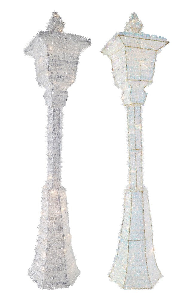LED Tinsel Lamppost 90cm Asst [UBL] XD0000934