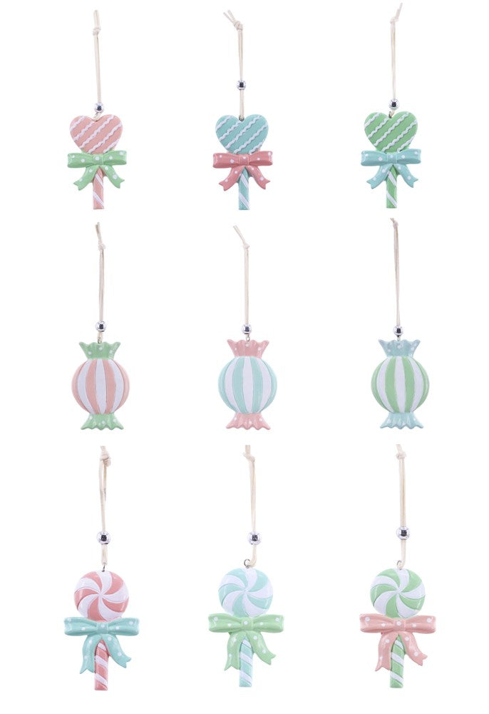 Pastel Hanging Candy Deco 8cm Asst [UBL] XD3957
