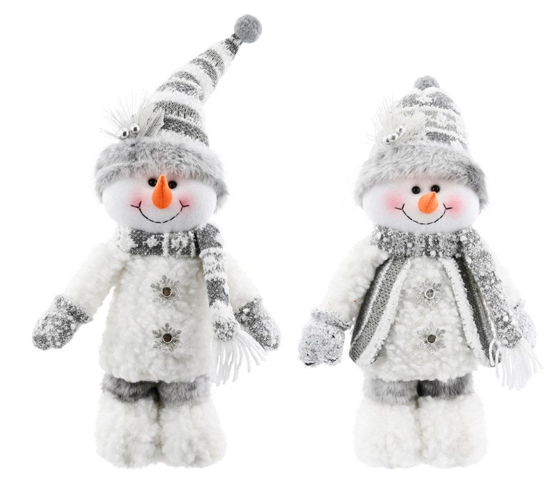 Snowflake Button Snowman 38cm Asst [UBL] XD0000955