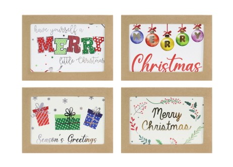 [UBL] XP0244 Cards Foil Landscape Greetings 8pk