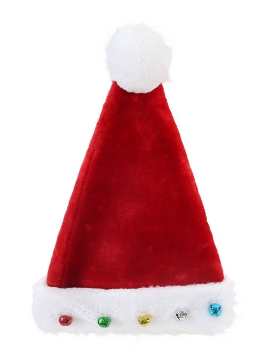 [UBL] XC0375 Plush Santa Hat Big Bells/Big Ball