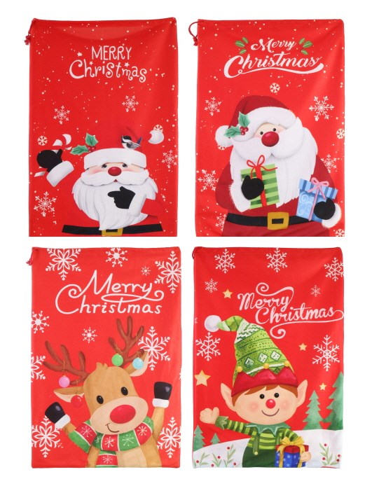 Velveteen Vibrant Character Sack 49x70cm Asst [UBL] XD0000301