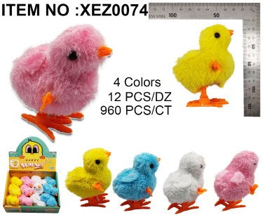 EASTER WIND UP CHICKS 4ASST