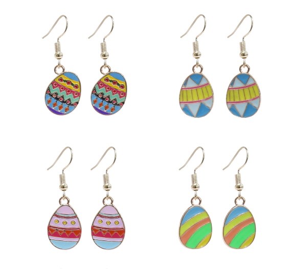 [UBL] XE0673 EASTER EGG EARRINGS Asst