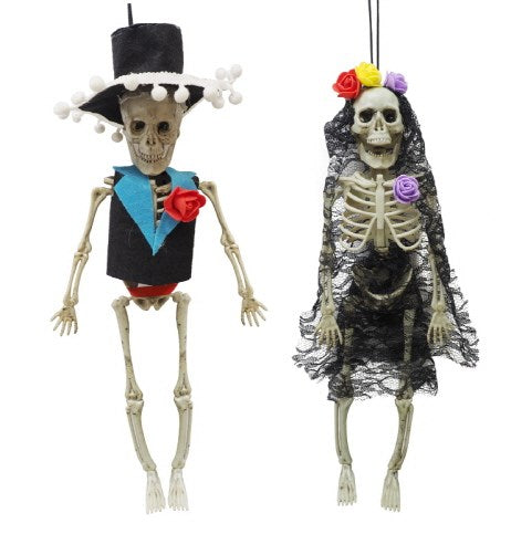 [UBL] XH6862 HWEEN SKELETON DAY OF THE DEAD GROOM/BRIDE 44cm
