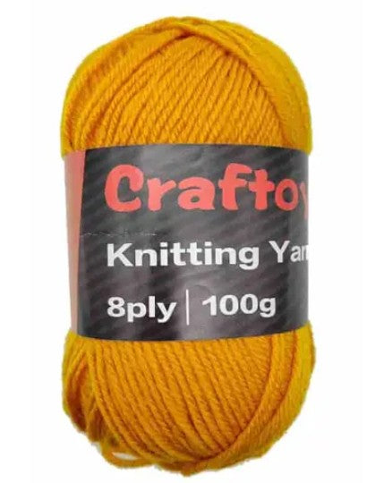 [MOT] YARN5008 100G KNITTING YARN GINGER YELLOW