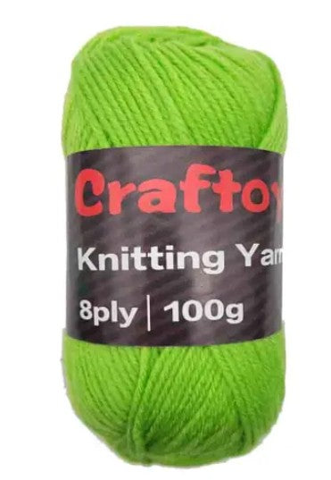 [MOT] YARN5018 100G KNITTING YARN YELLOW GREEN