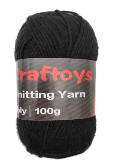 [MOT] YARN5033 100G KNITTING YARN BLACK