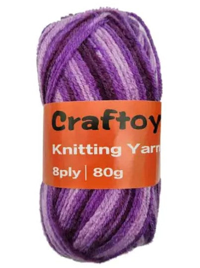 [MOT] YARN5038 YARN,PURPLE/WHITE