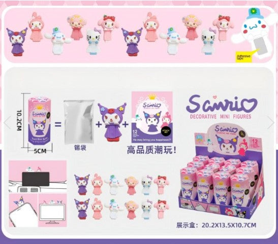 [MOT] YL7087 SANRIO KUROMI LAZY ANGEL SOFT VINYL STICK-ON BLIND BOX